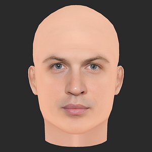 Low Poly Tom Hardy Head 3D model