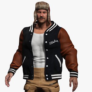 Rugged Winter Explorer 3D Male Character Realistic Hunter Style 3D model