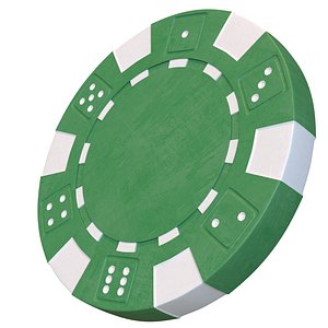 3D poker chip