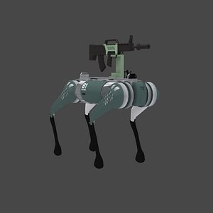 3D Chinese military robotdog B1 model