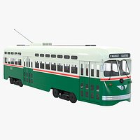 PCC Trolley Car Municipal Retro Railway