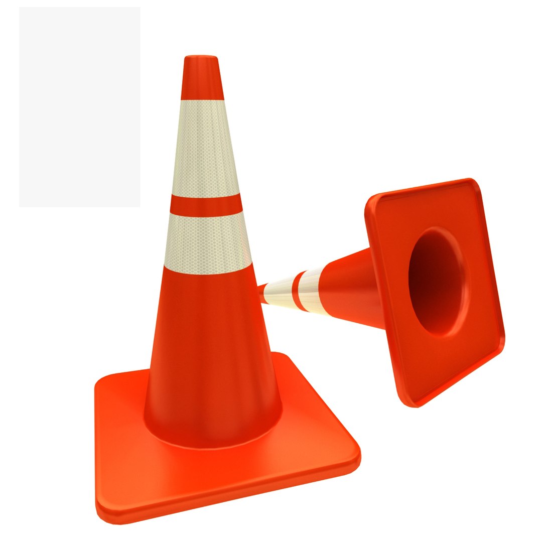 3D traffic drum cone model - TurboSquid 1478463