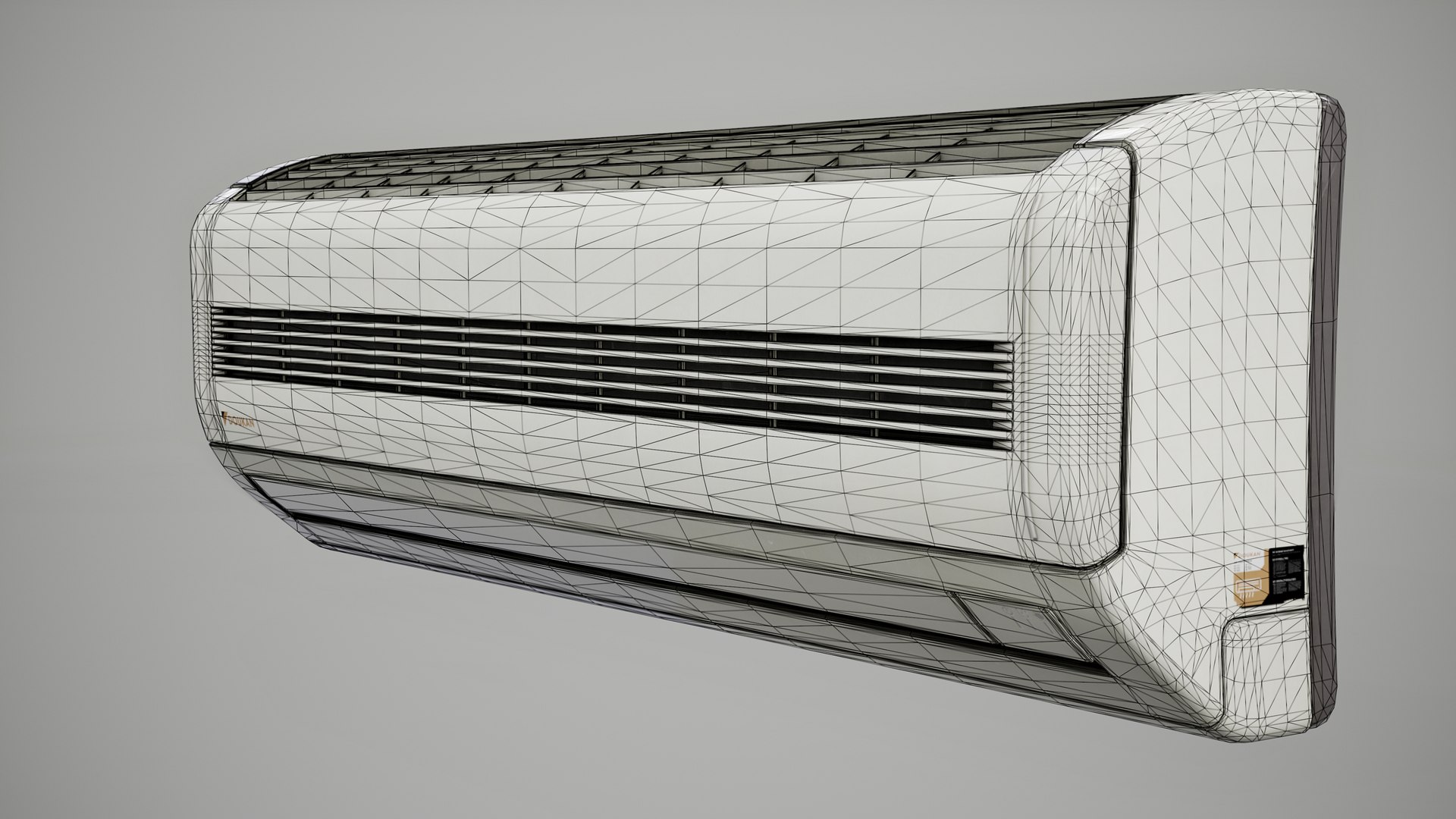 Air Conditioner Indoor Unit 3D Model - TurboSquid 1723354