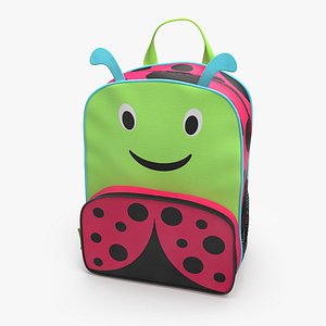 Childrens Ladybug Backpack 3D model