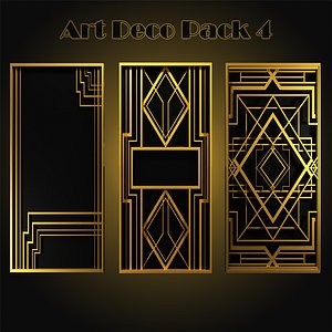Art Deco Pack 4 3D model