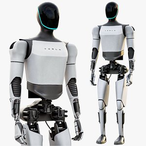 Tesla Optimus Gen 2 Humanoid Robot PBR 3D model