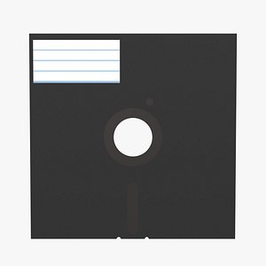 3D model 8 inch floppy disk
