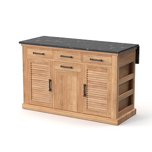 3D Kitchen Island model