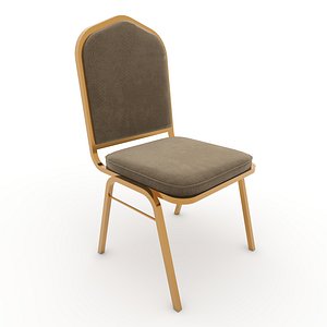 3D Banquet Chair 01 model