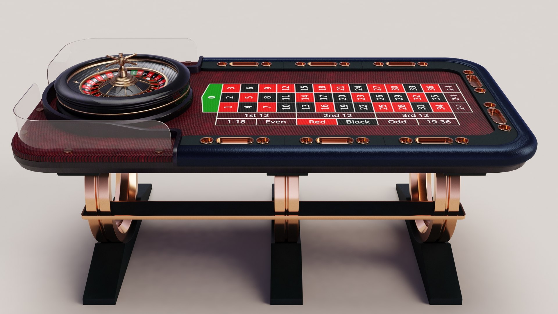 Roulette Table Model - TurboSquid 2117048