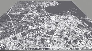 Cityscape Doha Qatar 3D