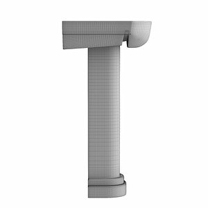 pedestal half wash basin model