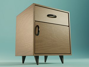 nightstand cabinet pbr ready model