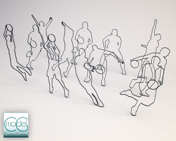 silhouette people c4d