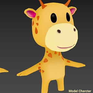 Giraffe Character model