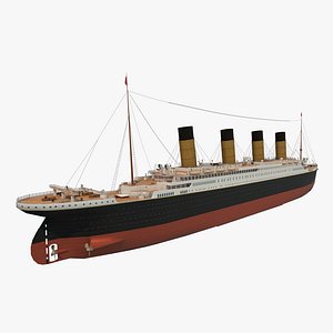 RMS Titanic ship PBR