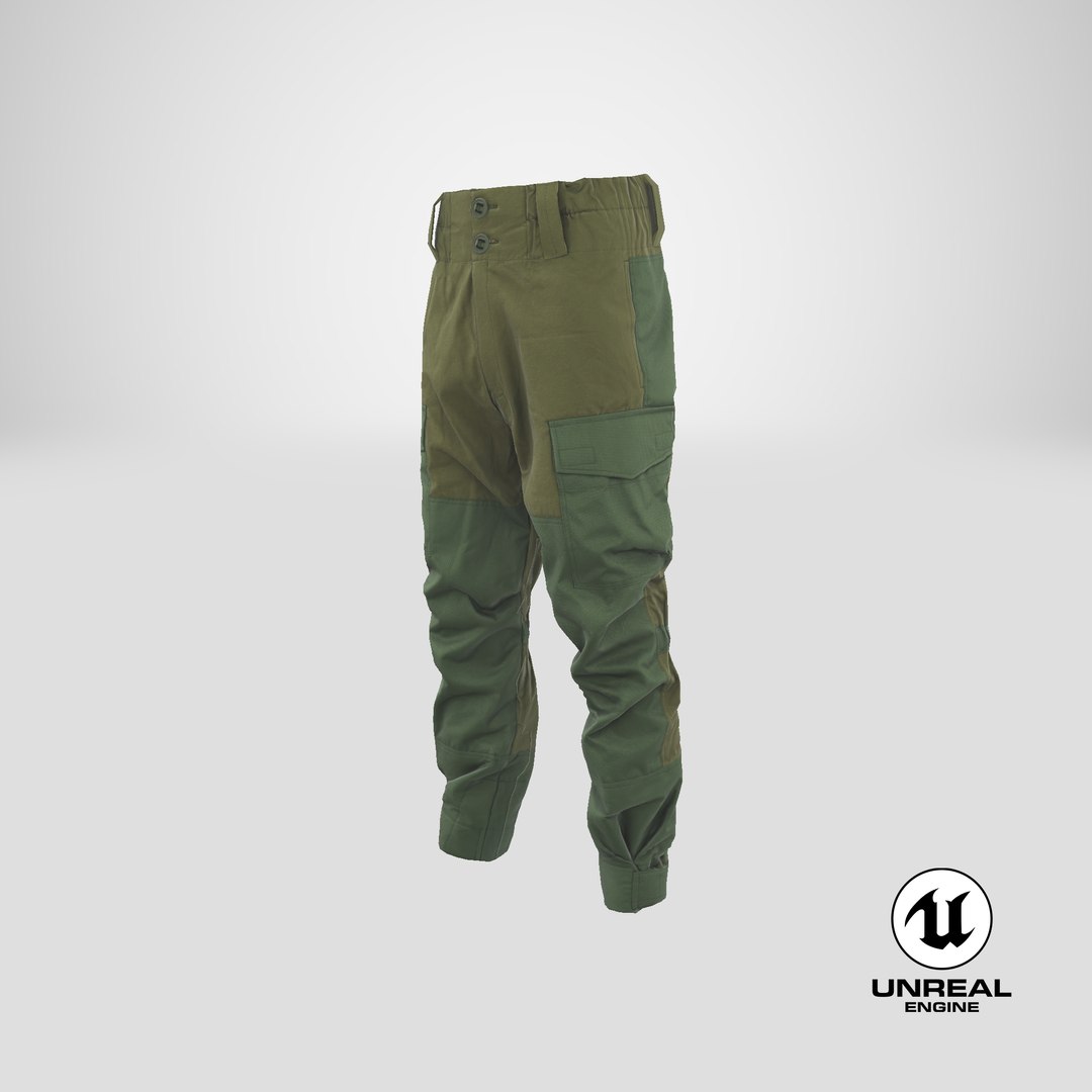 3D realistic hunting pants 2 - TurboSquid 1439457