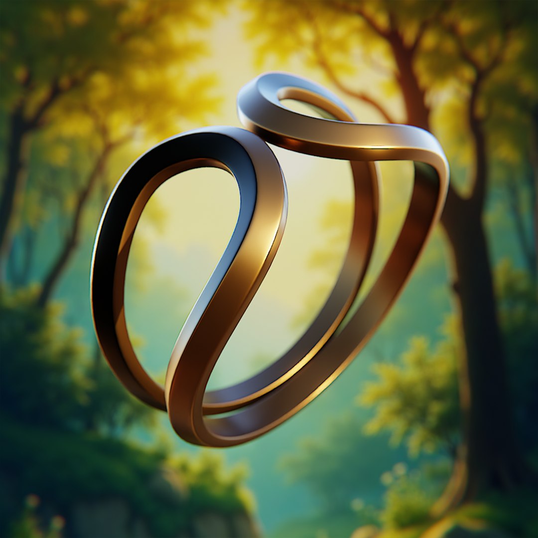 Infinity Loop Ring Organic Design 87 3D Model - TurboSquid 2420147