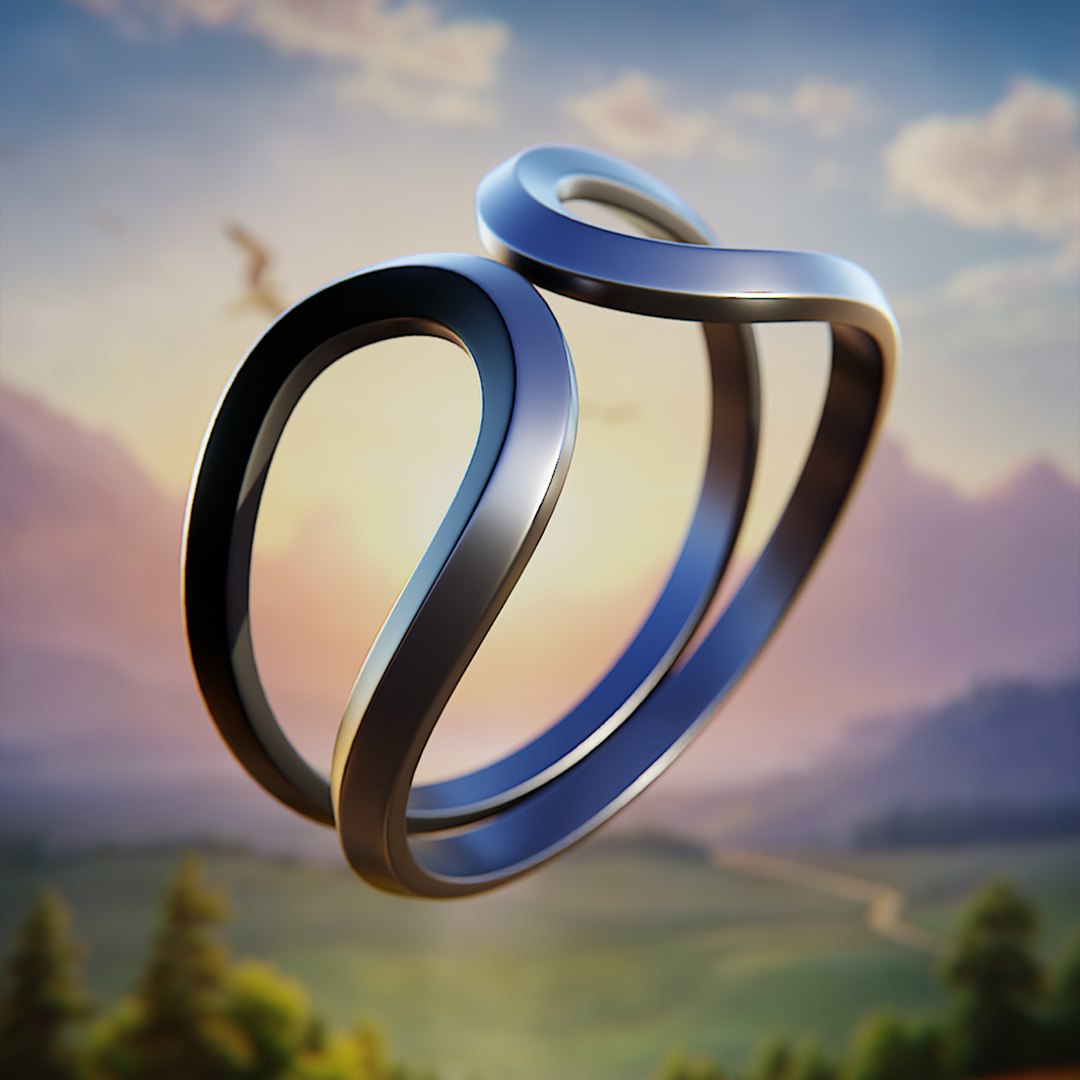Infinity Loop Ring Organic Design 87 3D Model - TurboSquid 2420147