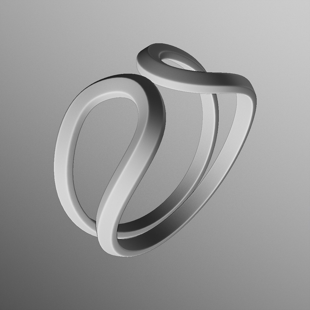 Infinity Loop Ring Organic Design 87 3D Model - TurboSquid 2420147