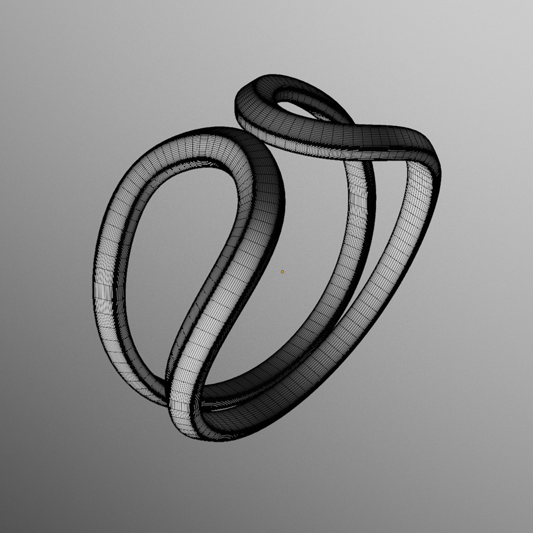 Infinity Loop Ring Organic Design 87 3D Model - TurboSquid 2420147