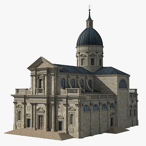 cathedral european europe building 3D model
