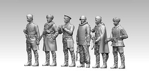 3D russian soldiers