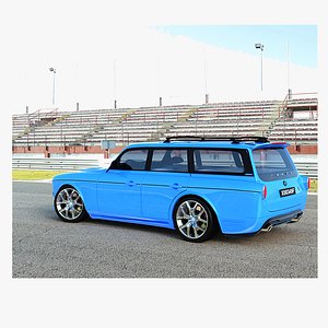 3D model volvo amazon custom wagon