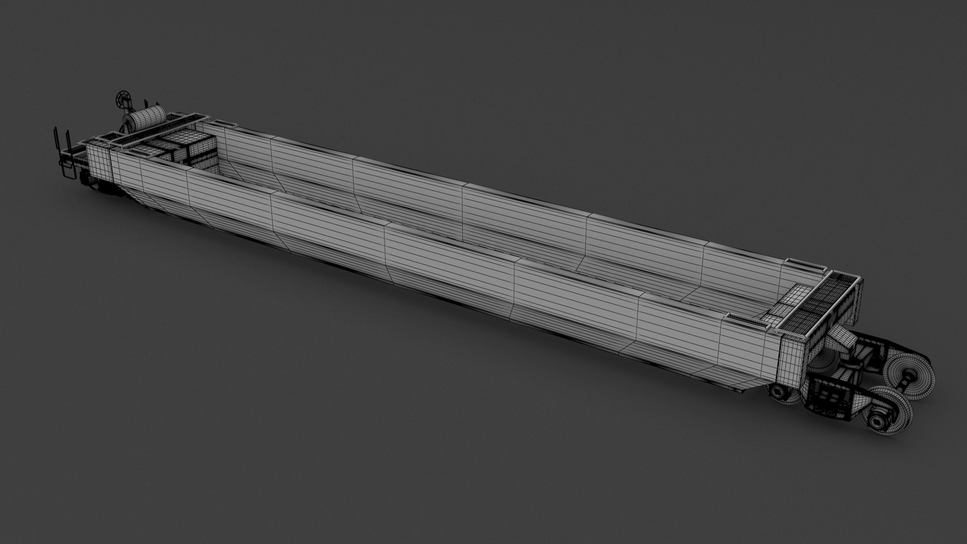 Husky Stack Railcar TTX 3D - TurboSquid 2254793