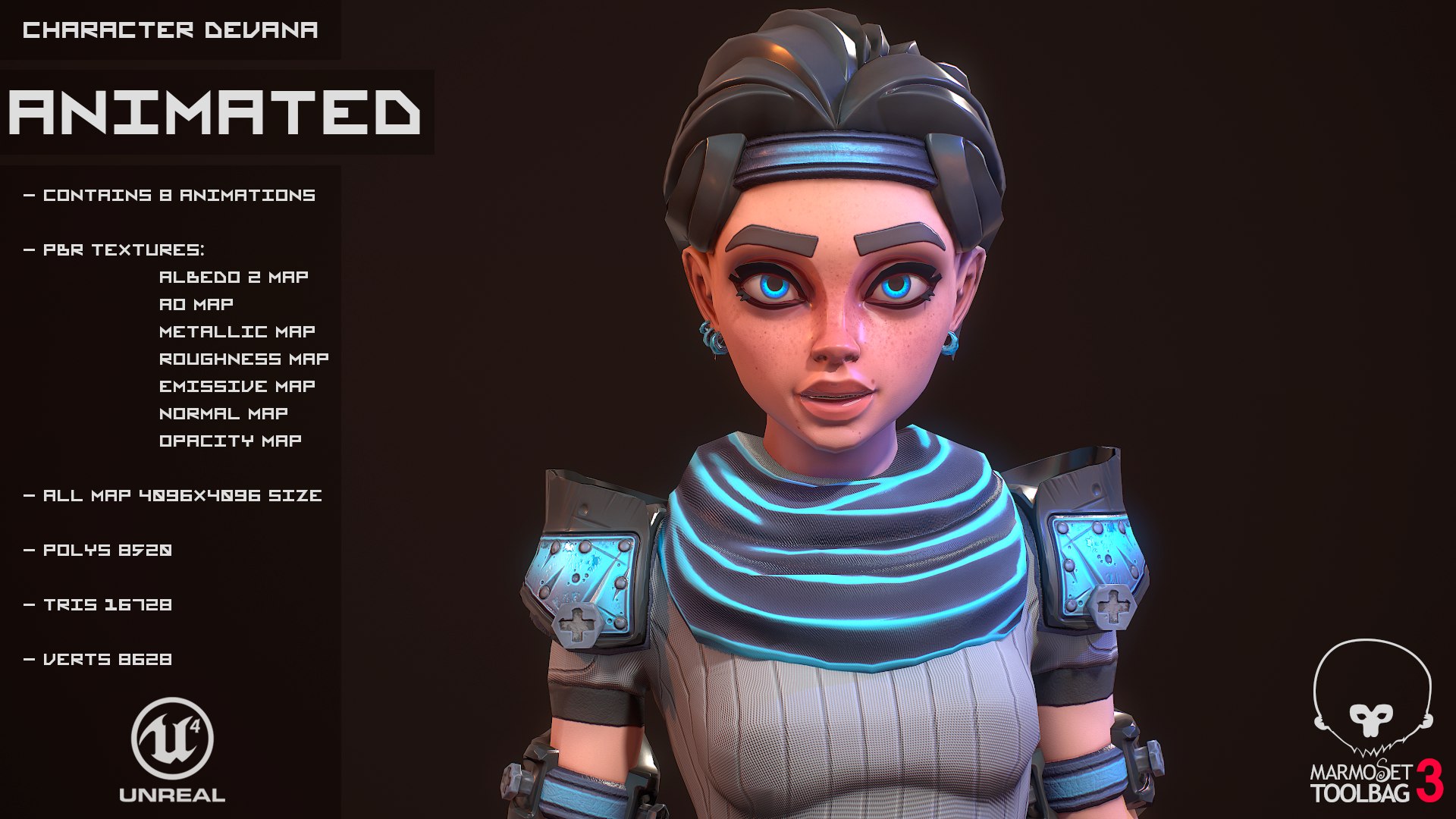 3D model character stylized girl https://p.turbosquid.com/ts-thumb/N3/UGVcDf/hhnCoxmC/6/png/1560099455/1920x1080/fit_q87/f09f97a55106c8299adb846d73fcbe43aac10938/6.jpg