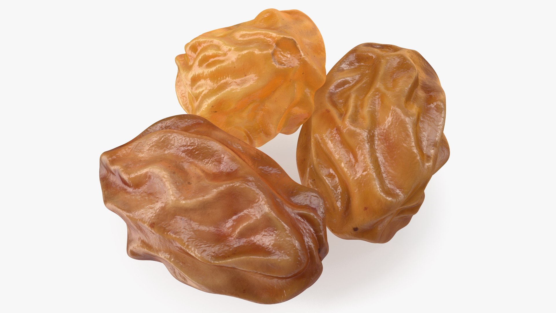 Heap of Brown Sultanas 3D model preview