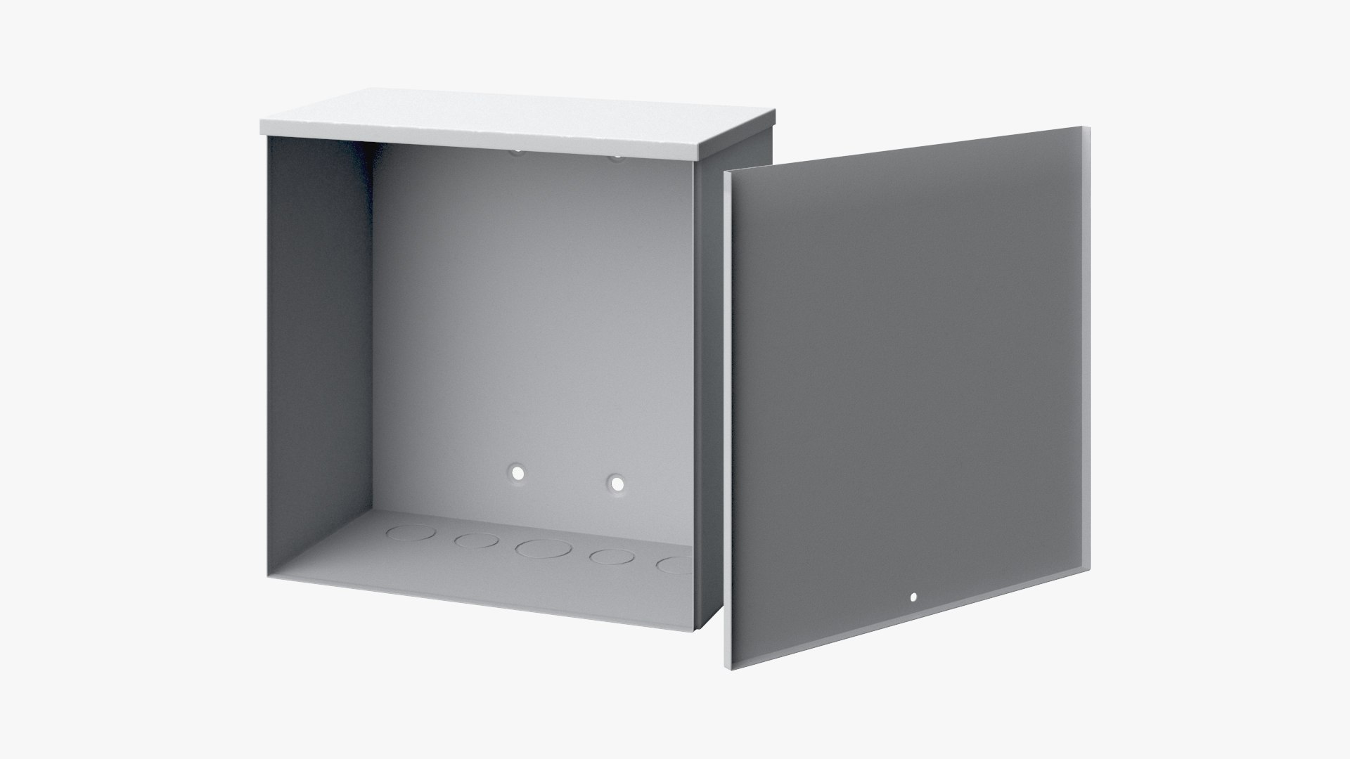 Weatherproof Steel Junction Box - NEMA 3R Style 3D model https://p.turbosquid.com/ts-thumb/N3/Xd6FiI/ky/06/jpg/1784821725/1920x1080/fit_q87/3567fb7d250782ec483da24b43009bde7dc39bda/06.jpg