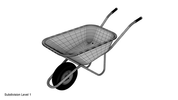 Wheelbarrow wheel barrow 3D model - TurboSquid 1676922