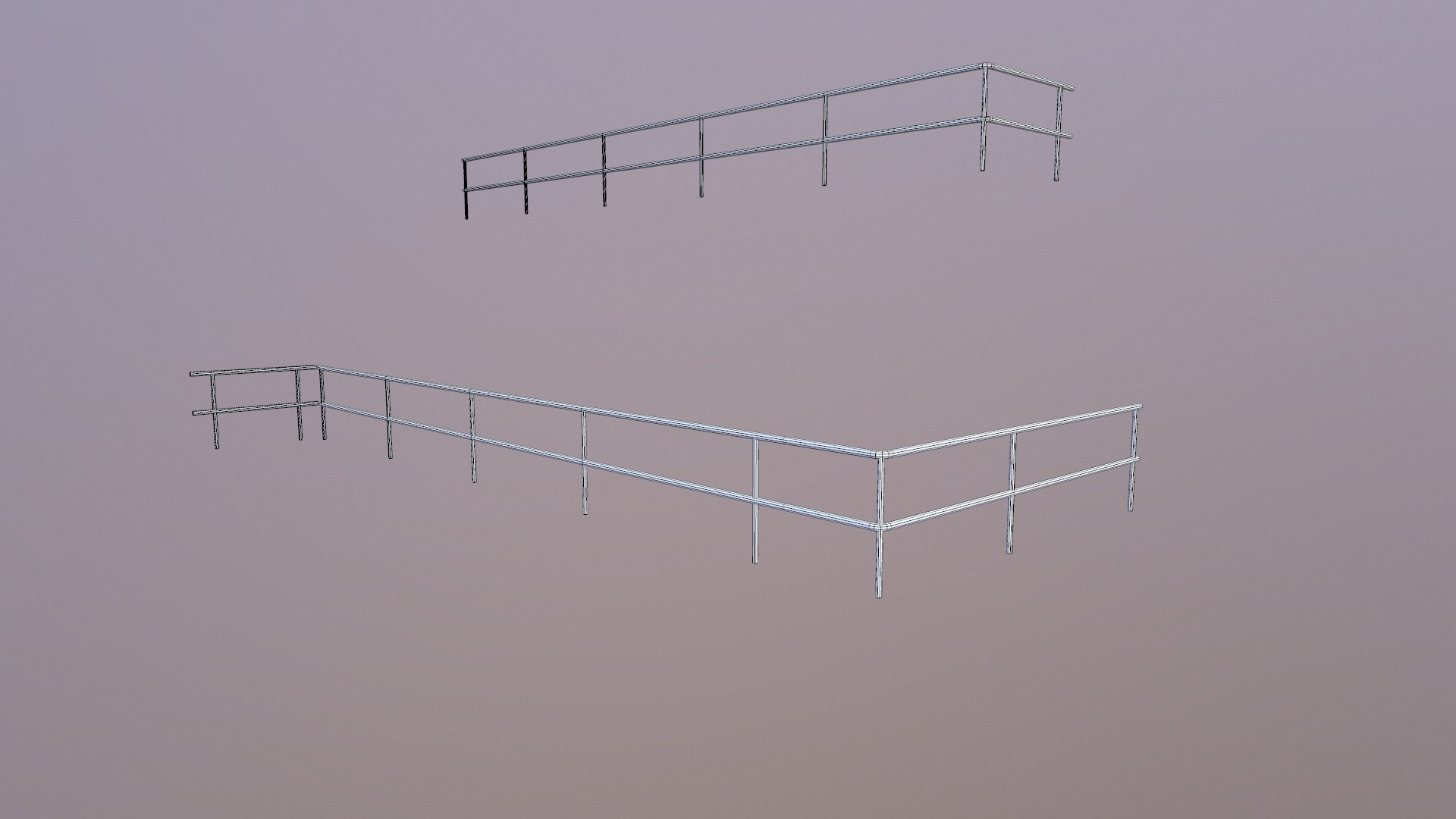 Railing 3D Model - TurboSquid 2290353