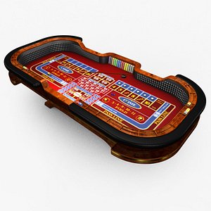 3d model casino craps table -