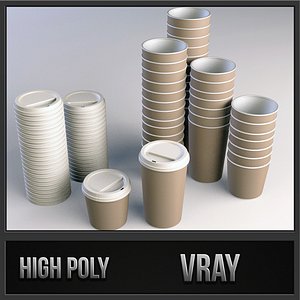 coffee cup away 3d dxf
