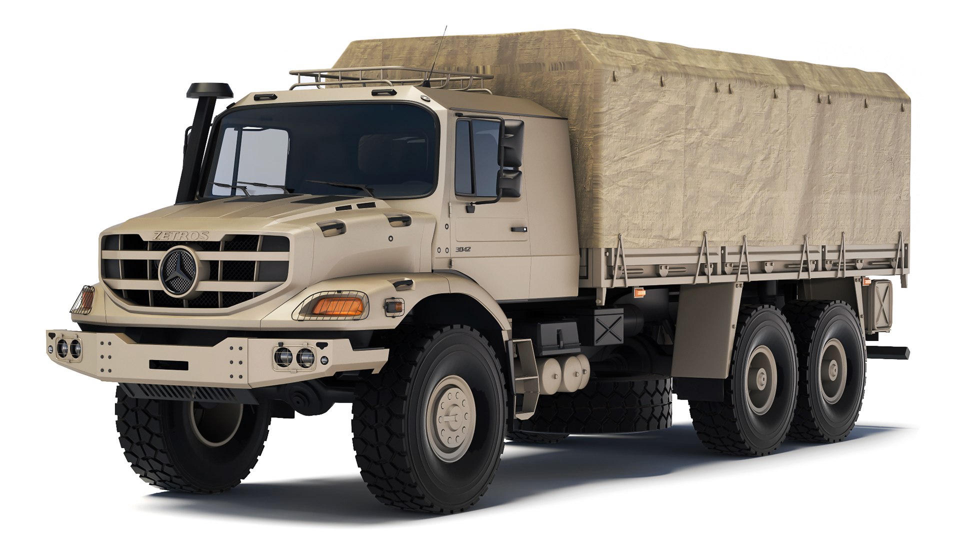 メルセデスベンツ ゼトロス 3042 ターポリンボディ 20193Dモデル