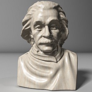 3D Albert Einstein Bust