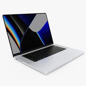 3D Apple MacBook Pro 16 inch Silver model