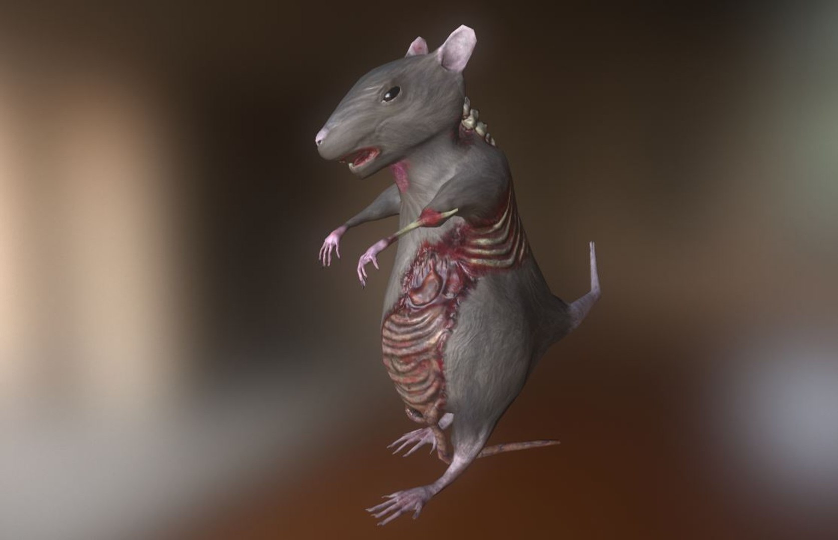 low poly animals — Rats from One-armed Cook