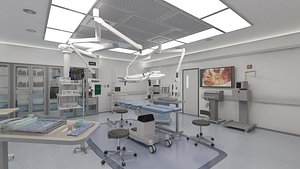 surgery room - complete 3d model