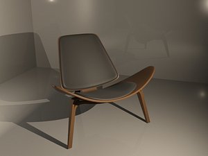 shell chair 3d model