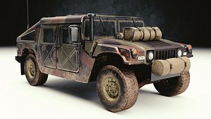3D humvee hmmwv m1114 model