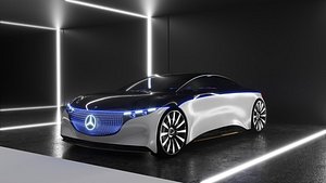 Mercedes Benz EQS Concept PBR Realistic
