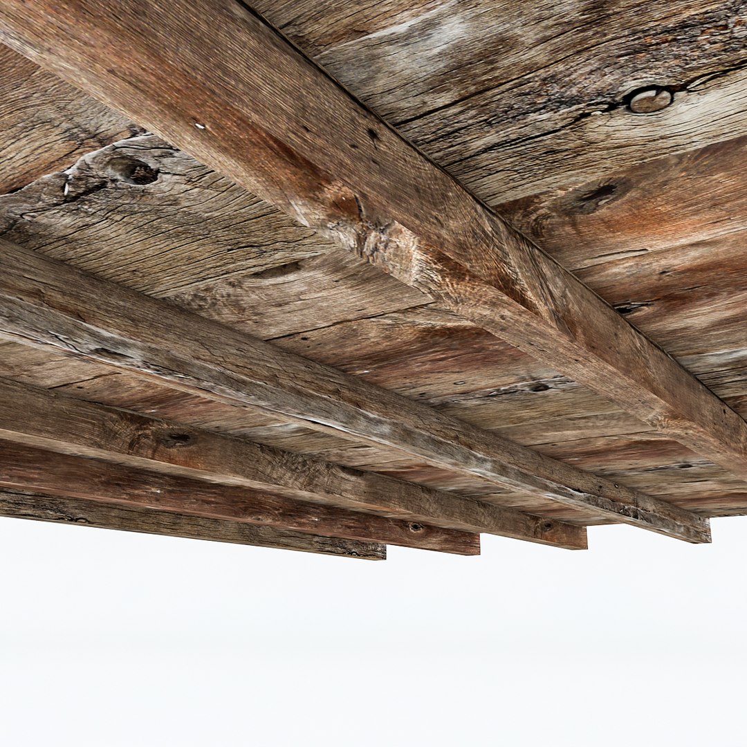 3D Old Wooden Ceiling Model - TurboSquid 1556816