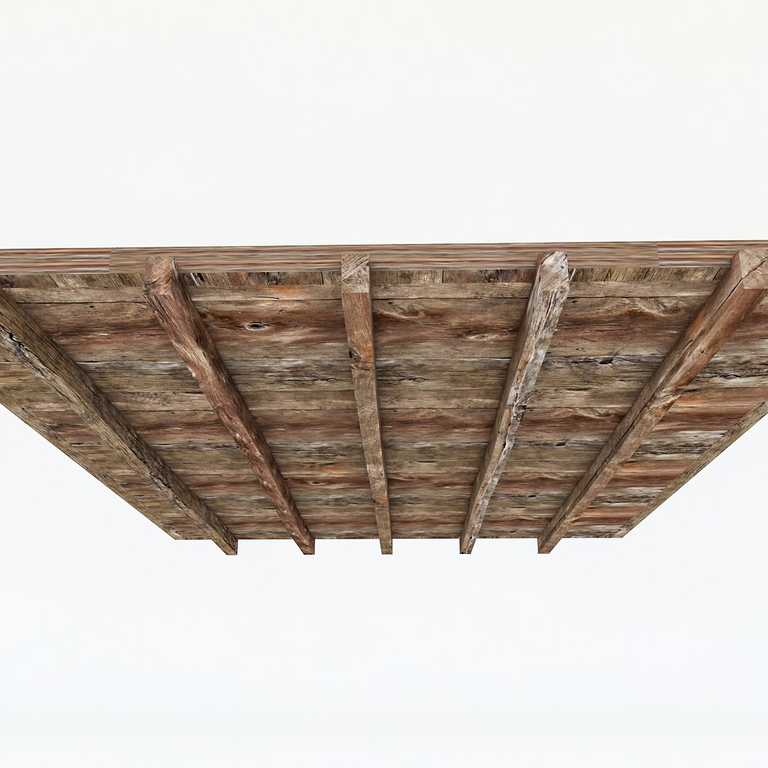 3D Old Wooden Ceiling Model - TurboSquid 1556816