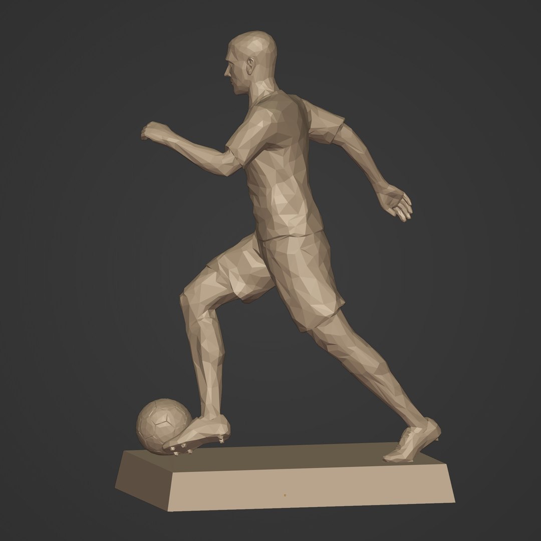 Polygonal Soccer Player 3D model - TurboSquid 2081759