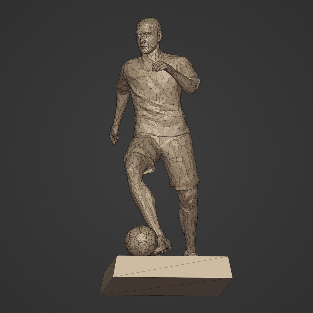 Polygonal Soccer Player 3D model - TurboSquid 2081759