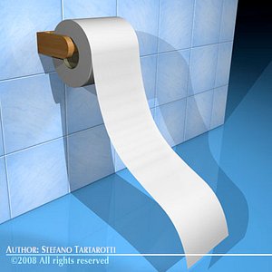 toilet paper 3d model