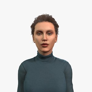 Model of a Realistic Woman for Games Animation and Renderings 3D model